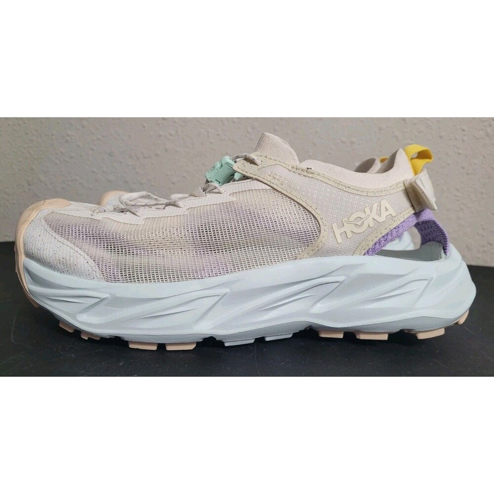 HOKA Hopara 2 Wmn's 10B ANW Cream Mint Lavender Trail Hiking Sandals Water Shoes - Picture 5 of 12